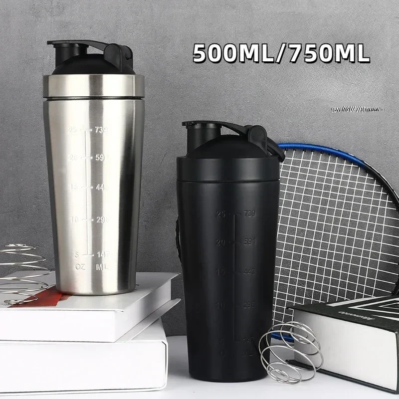 Fitness With Nutrition - Paslanmaz Çelik Protein Shaker Bardak Taşınabilir