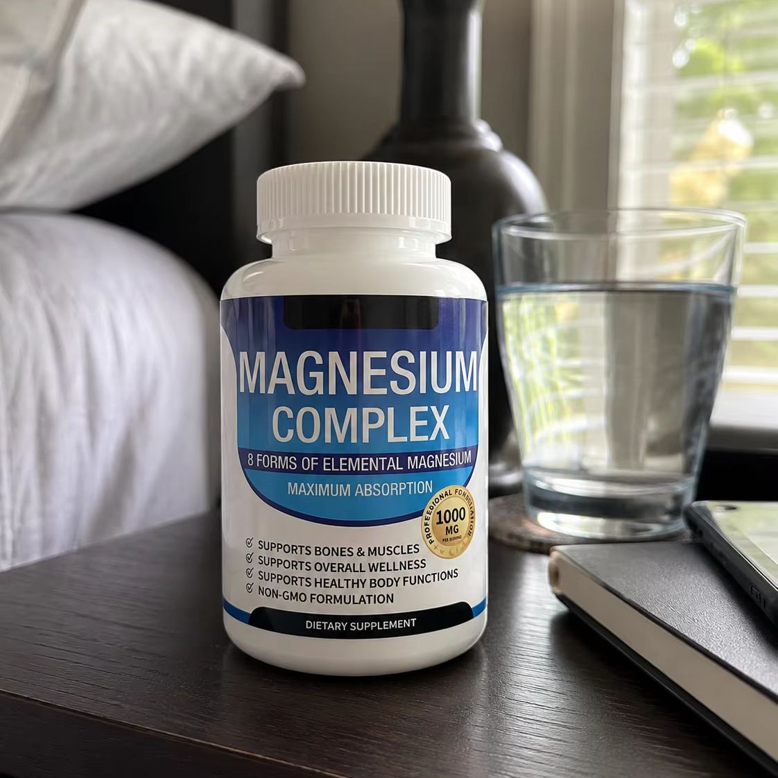 Magnesium Glycinate Capsule - Magnezyum Kompleksi 1000mg Kapsül, Glisinat, Sitrat,