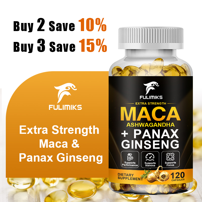 Ashwagandha Extract Root - Üçlü Maca Karışımı Ginseng ve Ashwagandha