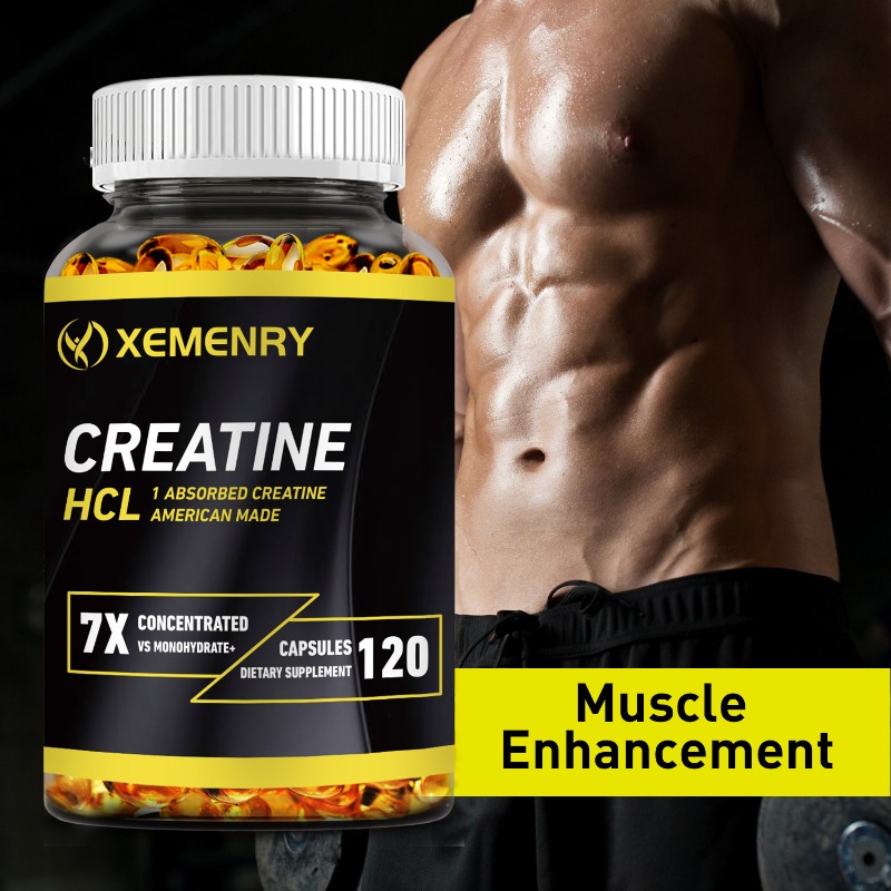 Creatine Hcl Capsule - Kreatin HCL Takviyesi, Kas Ağırlığını Destekler,