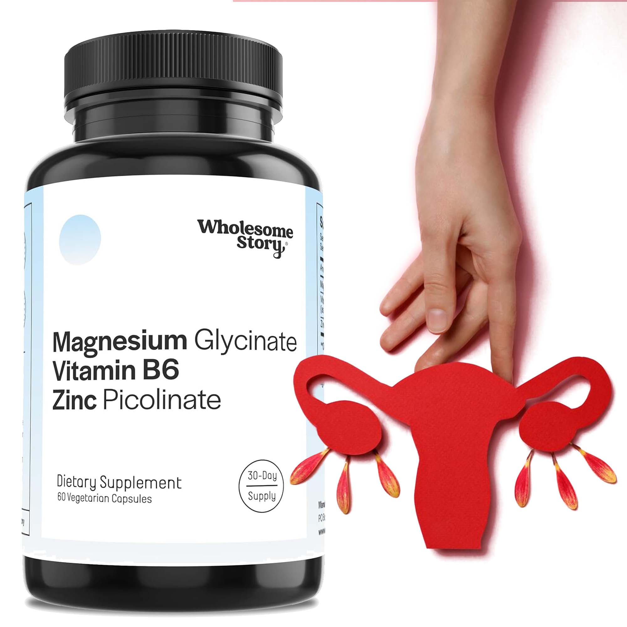 Magnesium Glycinate Capsule - Magnezyum Glisinat, Vitamin B6, Çinko Pikolinat