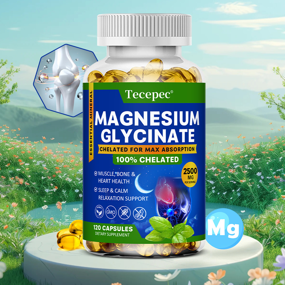 Magnesium Glycinate Capsule - Magnezyum Glisinat Kapsülleri 2500mg - Kas,