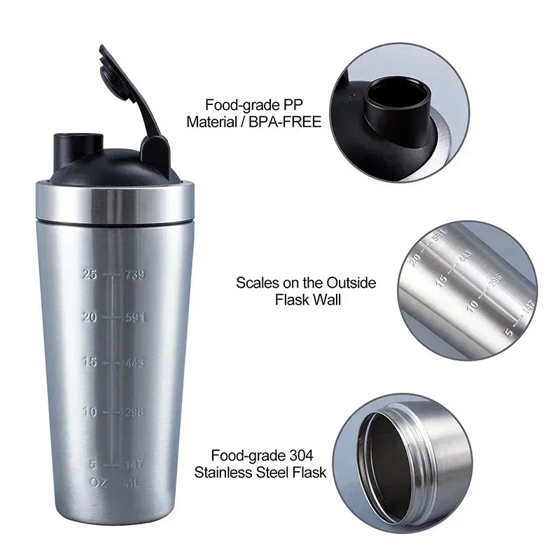 Paslanmaz Çelik Protein Shaker - Fitness With Nutrition incelemesi ve fiyatı