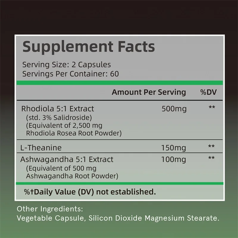 Rhodiola Rosea Max Takviyesi - - Ashwagandha Extract Root incelemesi ve fiyatı