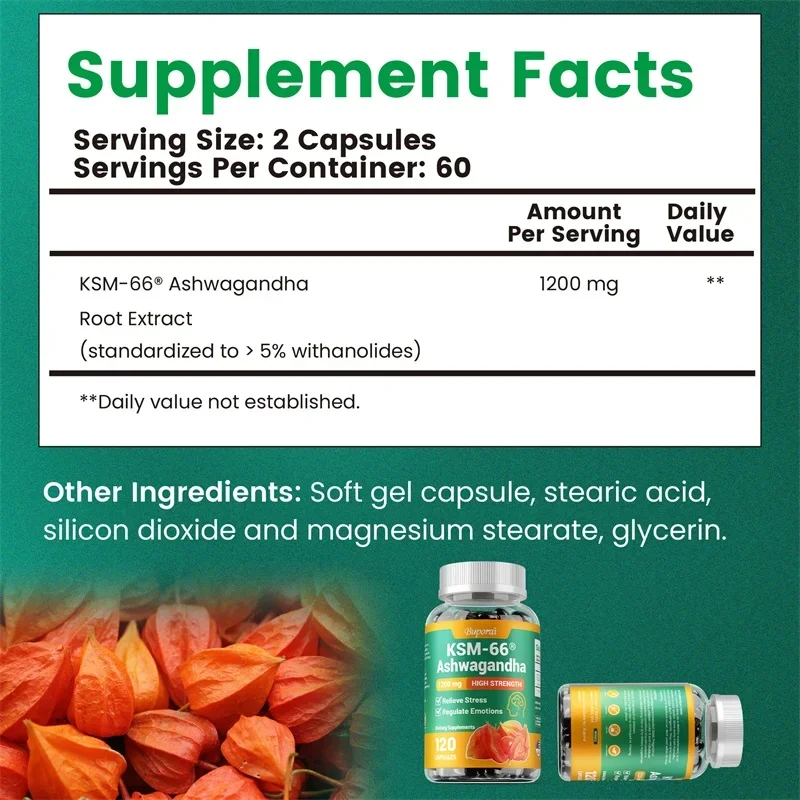 KSM-66 Ashwagandha 1200 Mg Vej - Ashwagandha Extract Root incelemesi ve fiyatı