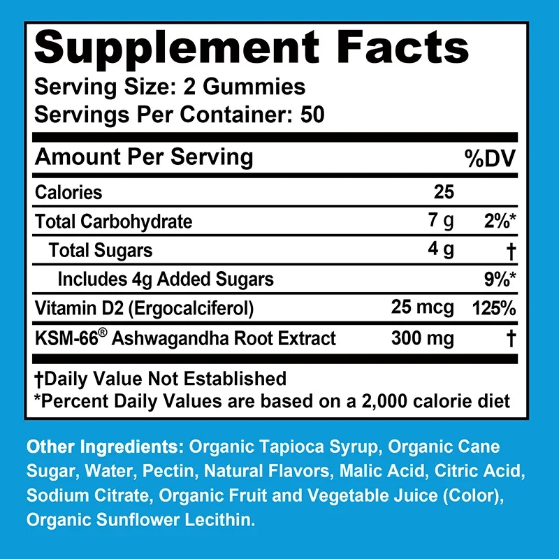 Ashwagandha Jelibonları - Stre - Ashwagandha Extract Root incelemesi ve fiyatı