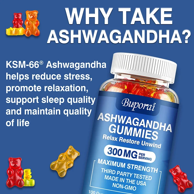 Ashwagandha Jelibonları - Stre - Ashwagandha Extract Root incelemesi ve fiyatı